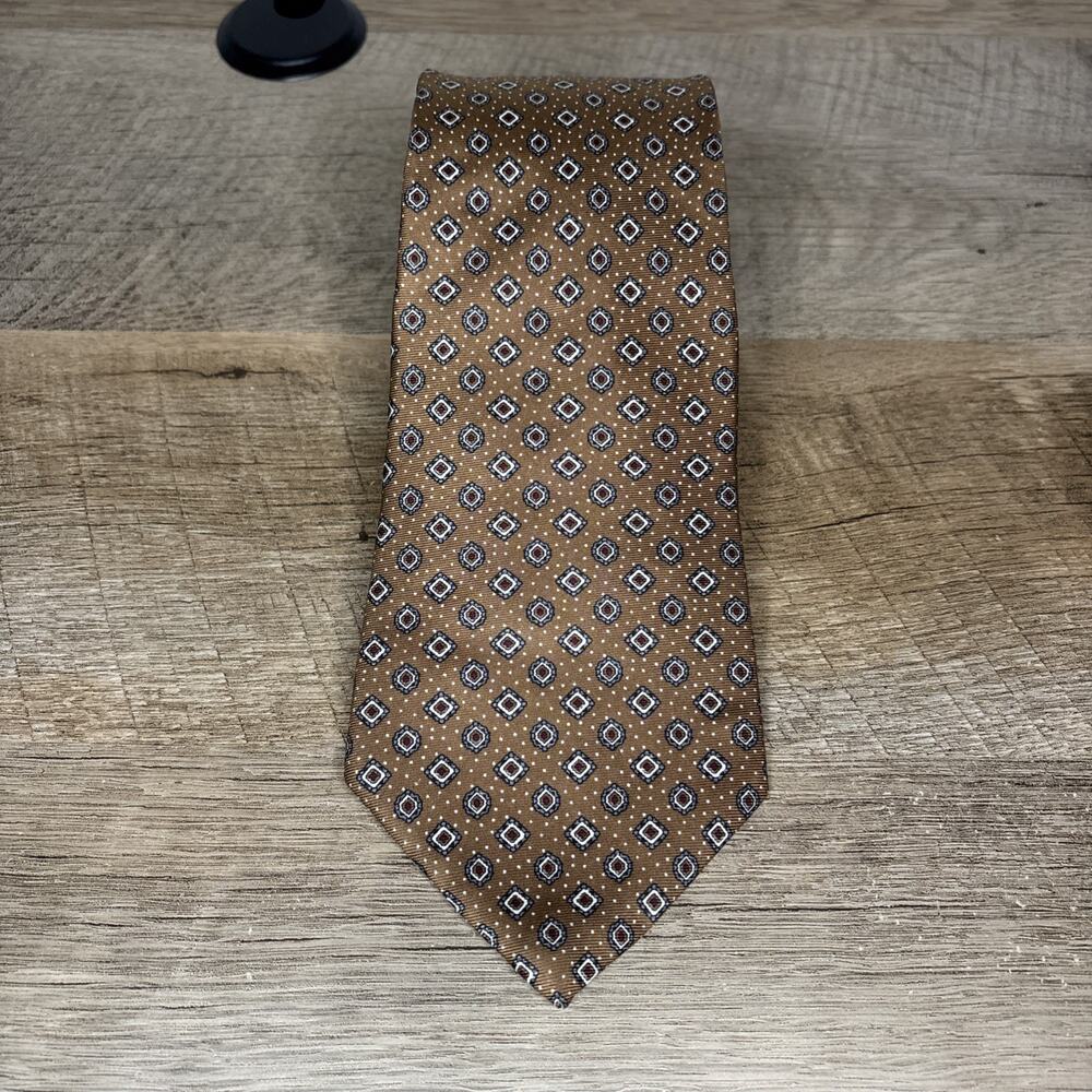 Christian Dior Brown Silk Tie